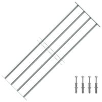 vidaXL Fenstergitter Verstellbar mit 4 QuerstÃ¤ben 1000-1500