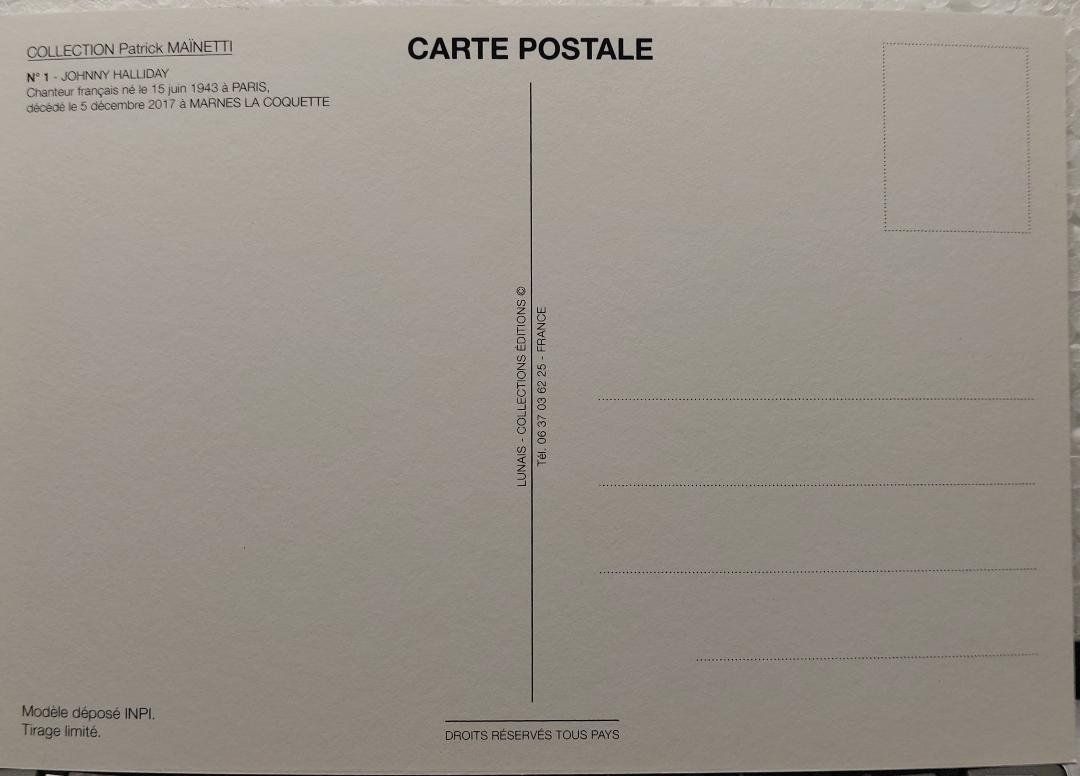 Cartoline postali: JOHNNY HALLIDAY no 1 – Nuovo (secondo la descrizione) da Delémont venduto da Domdom1 1