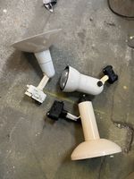 3 Vintage Spotlampen für Lichtschiene vario spot  60er Jare 