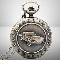 🚗 Retro Auto Taschenuhr – Cooles Geschenk für Alle! 🕰️💫