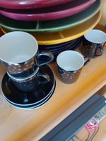 4 Espressotassen mit Unterteller
