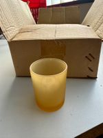Teelichter Gläsli orange/gelb NEU!