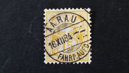 Vollstempel AARAU auf SBK 63A !!   16.XII.1884   103