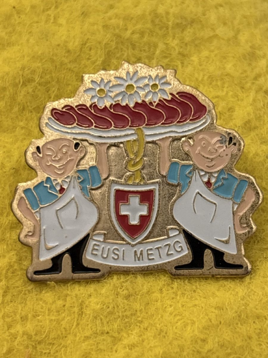 Spille & Fermagli: 2 PINs Thema Schweizer Fleisch – Usato da Lausen venduto da schwaafli 2