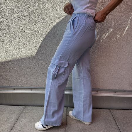 Hosen hellblau Grösse M Cargohose Zustand gut