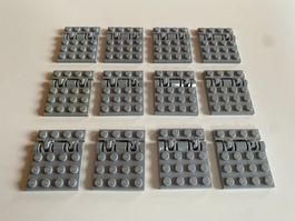LEGO - DIVERSE - GRAUE - SCHARNIER - PLÄTTLI