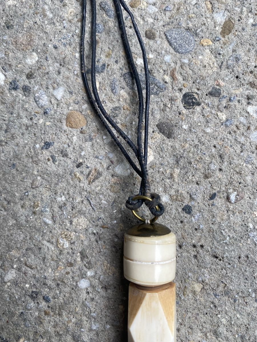 Catenine: Statement-Kette mit Elfenbein Imitat – Usato da Zürich venduto da coraruoss 2