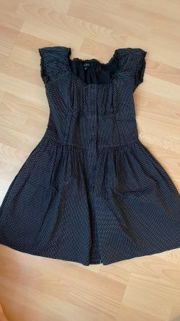 Kleid Misu schwarz-weiss Punkte Grösse 36 guter Zustand