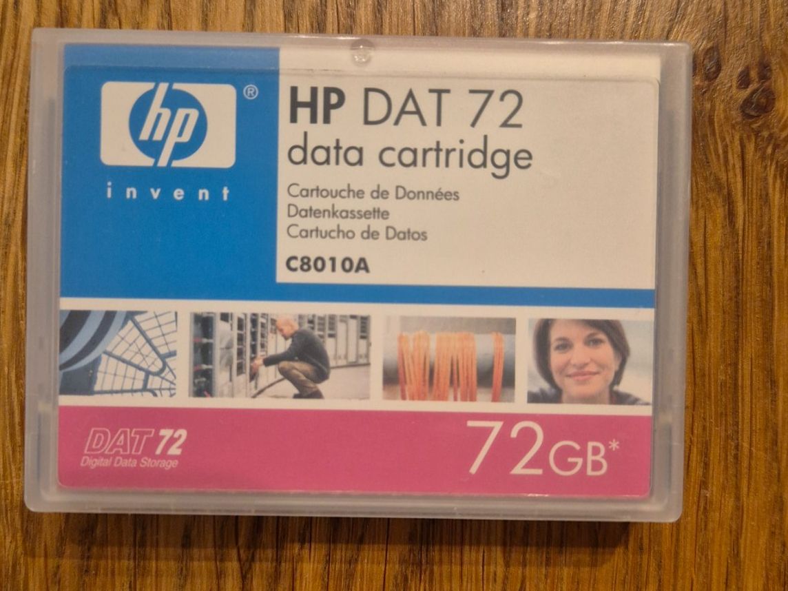 Hewlett Packard Dischi rigidi: Datenkassette, Hewlett-Packard HP DAT 72 C8010A – Nuovo e nell'imballaggio originale da Winkel venduto da Heuresis