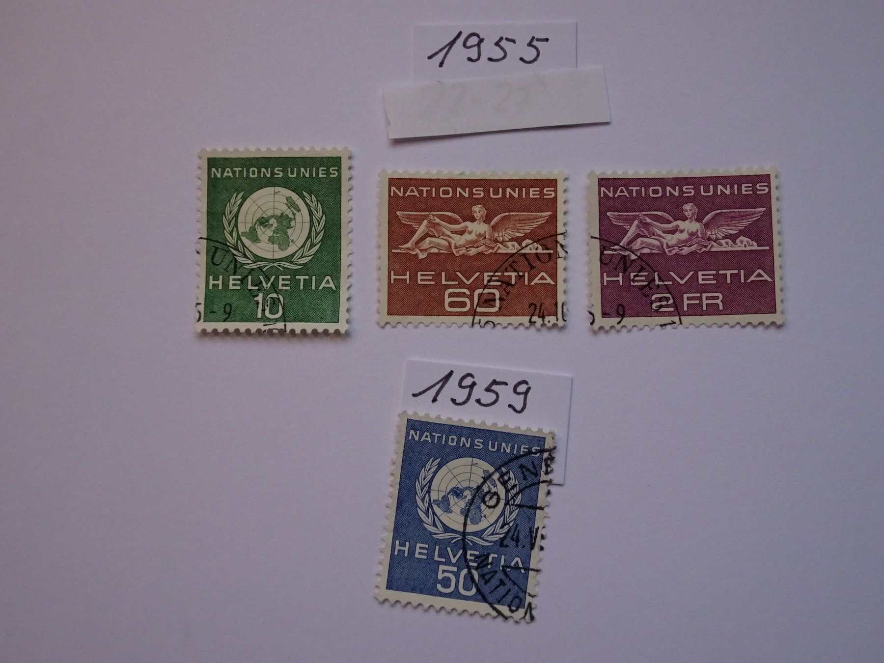 Tutti i francobolli: ONU 1955/59 – Nuovo (secondo la descrizione) da Aadorf venduto da Chnorli-Furz