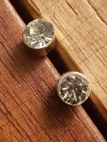 Ohrstecker klein glitzrig durchs. rund