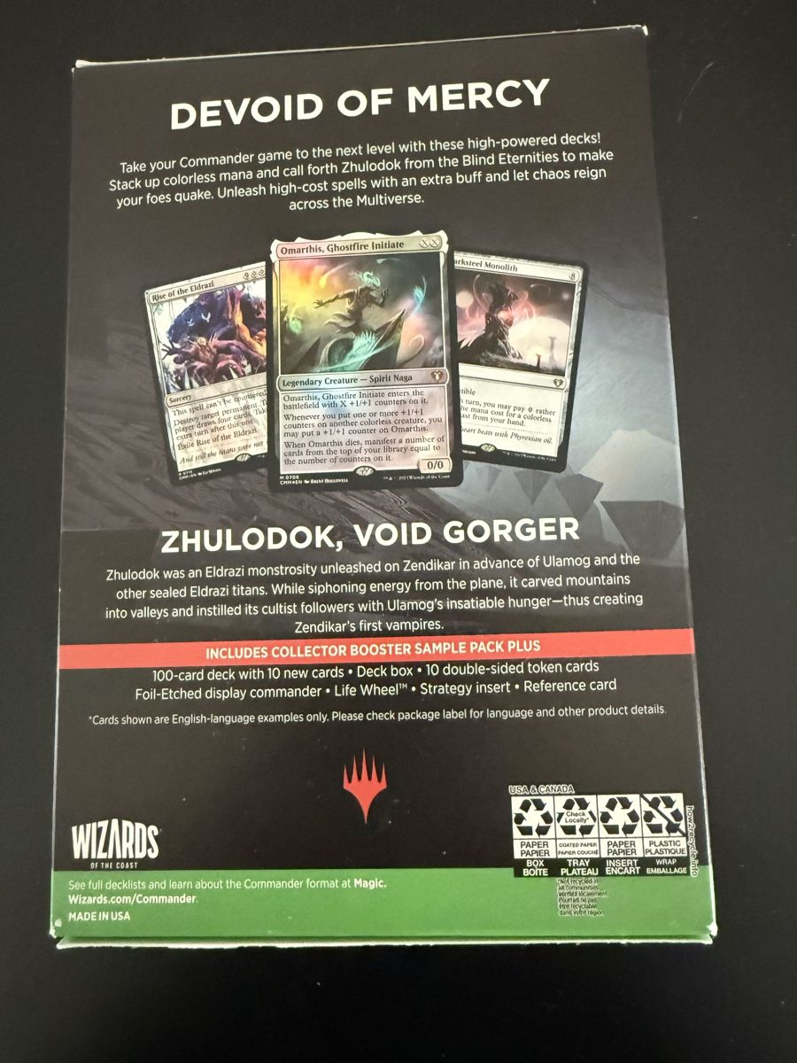 Magic The Gathering Carte collezionabili: Magic the Gathering: Commander Masters Eldrazi Unbound Deck – Nuovo e nell'imballaggio originale da Coldrerio venduto da Crivelli 1
