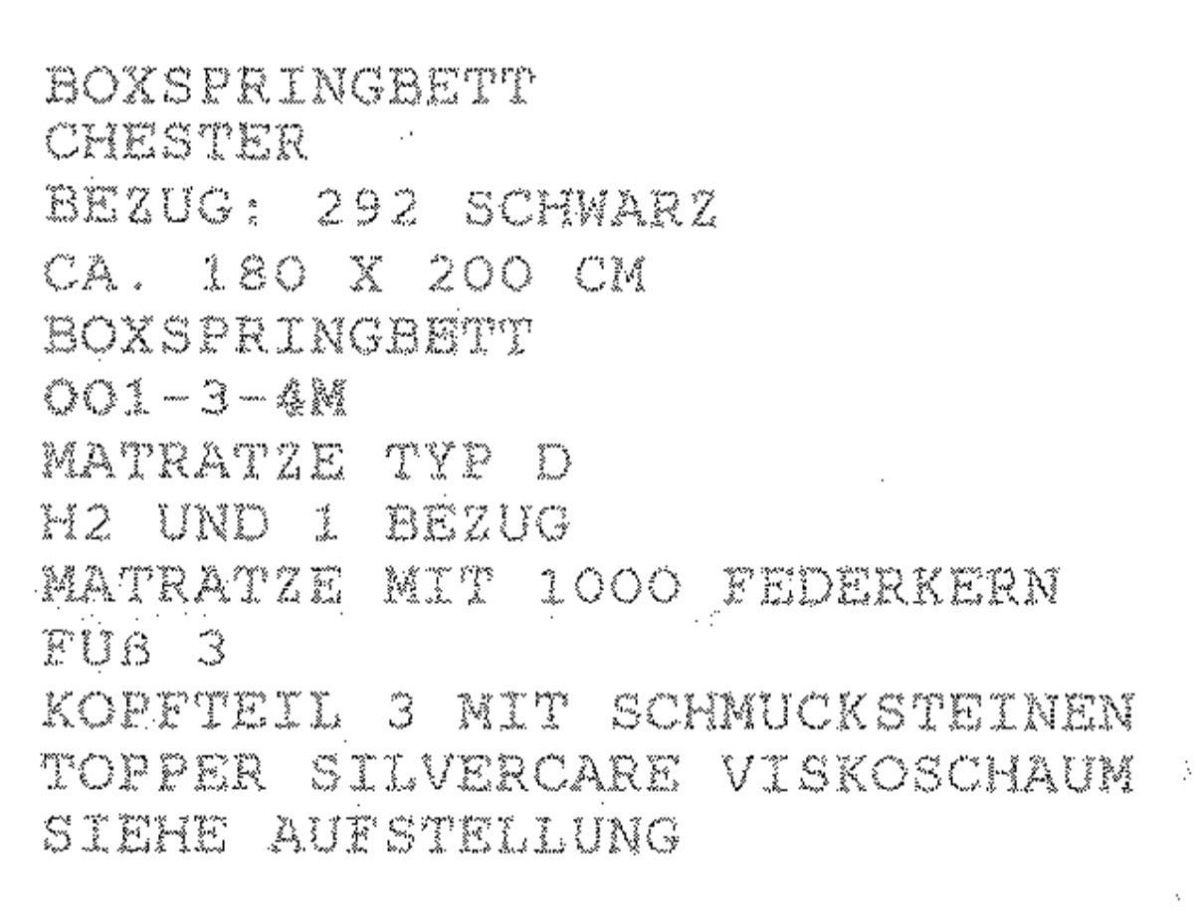 Letti: EDLES BOXSPRINGBETT CHESTER VON HAPO 180X200 – Nuovo (secondo la descrizione) da Rorschacherberg venduto da drdupor 7