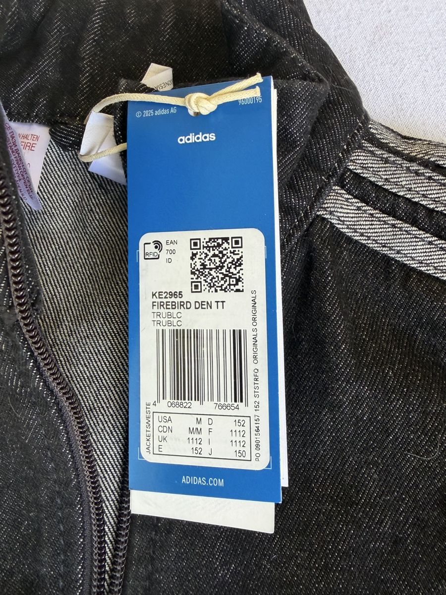 Adidas Tute: Adidas Firebird Denim Tracksuit Black size 152 – Nuovo e nell'imballaggio originale da Basel venduto da cei_5scv 1