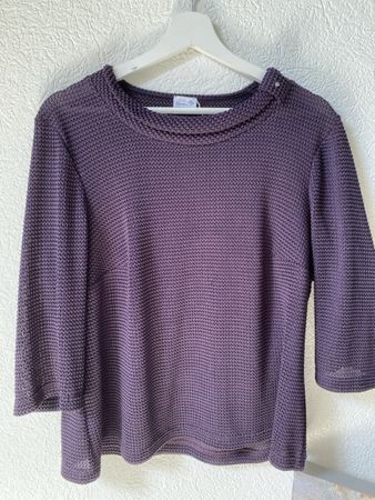 Atelier AGS Damen-Sommerpulli, Gr. 22/ 44 aubergine , luftig