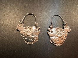 Ohrringe Fisch (Vintage)