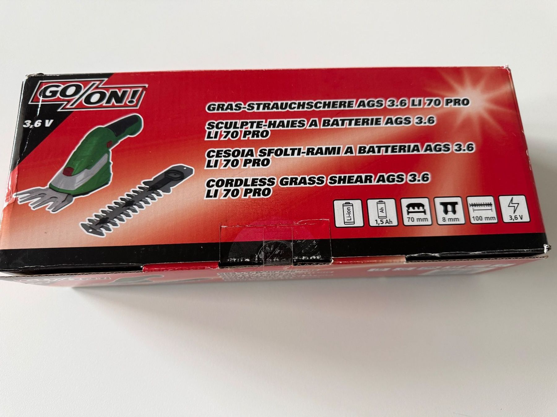 Alle Werkzeuge: Gras-Strauch-Schere GO/ON! 3.6V – Gebraucht aus Dällikon von dahi1