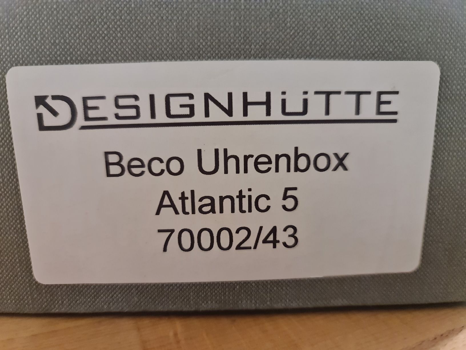 Uhrenboxen: Uhrenbox: Beco Uhrenbox Designhütte – Neu (gemäss Beschreibung) aus Basel von Bafidu 2
