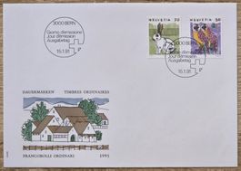 Suisse Timbres Ordinaires 1991 First Day !!!