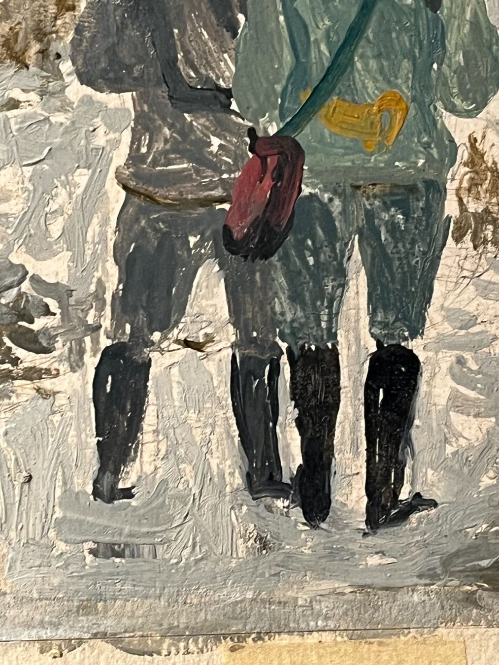 Dipinti: Walter Schneider - Jagdszene handsigniert – Usato da Basel venduto da Kaffee_und_Kunst 4