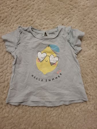 Süsses Sommer T-Shirt mit Zitrone, Grösse 74,guter Zustand