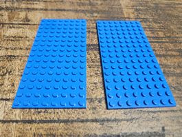 lego  92438 lot de 2 pièces Blue Plate 8 x 16