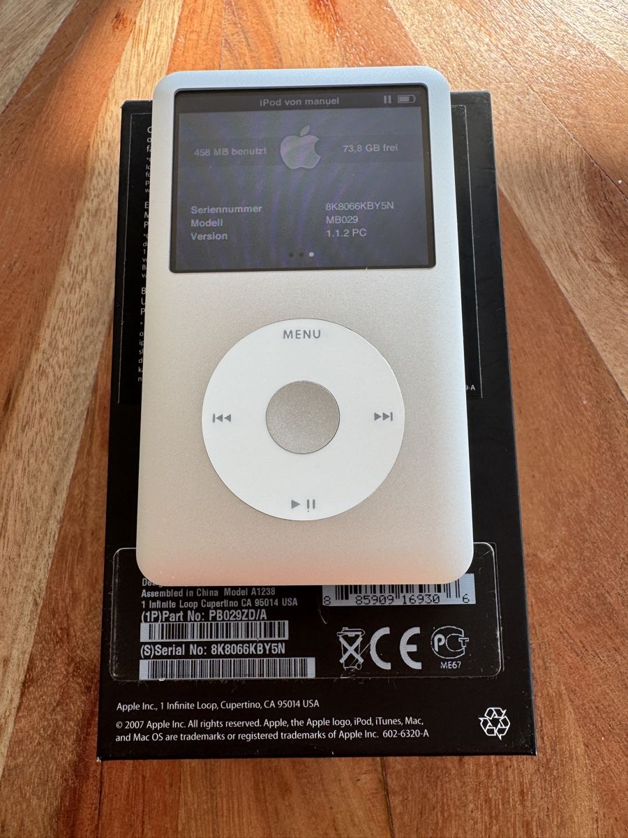 Apple Lettore multimediale portatile: Refurbished! iPod classic 6 80GB mit OVP Silber – Usato da St. Gallen venduto da hae_6rmh 4