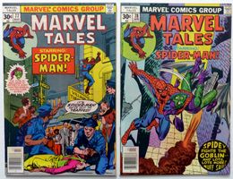 MARVEL TALES #77-78 SPIDER-MAN VS. GREEN GOBLIN 1977