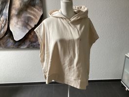 Armedangels Damen Pullover mit Kapuze ärmellos beige Gr. XL