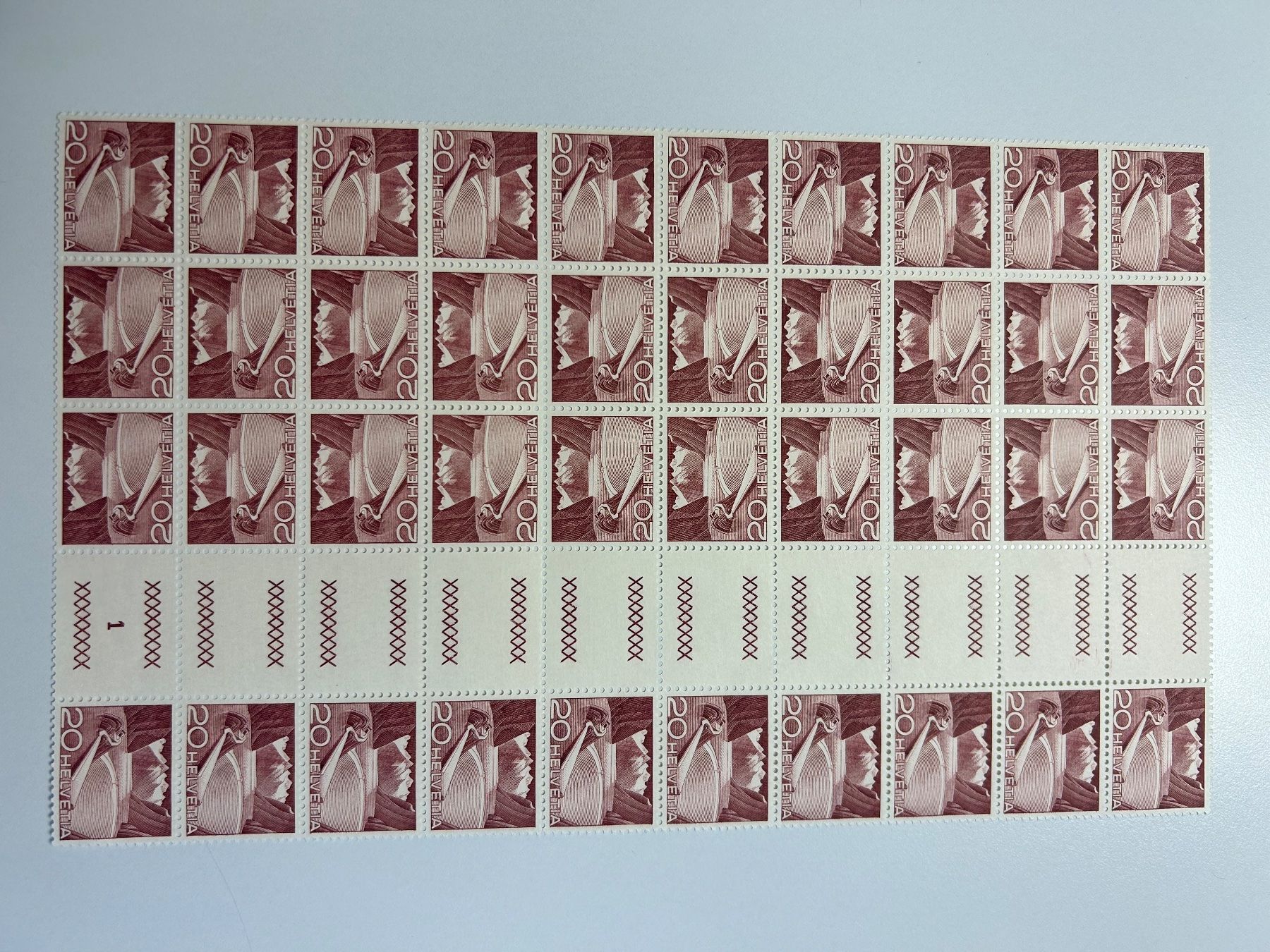 Tutti i francobolli: Kehrdrucke Bogen Technik und Landschaft 1950 K41-43, postfr. – Usato da kriens venduto da bst999 1