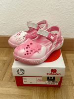 Sandales de plage Elefanten rose et blanche, taille 24-25