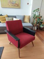 Fauteuil vintage rouge