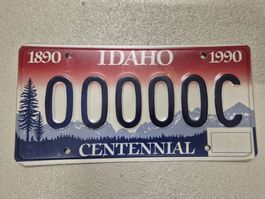 US-Kontrollschild Idaho