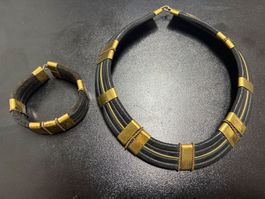 Afrikanische Halskette mit Armband