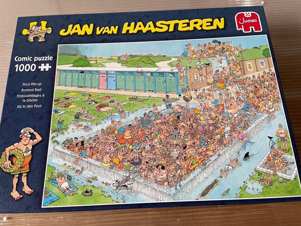 Jan Van Haasteren 'Fun Around The Pool' Jigsaw Puzzle - 1000 Pieces By Jumbo Spiele - View #10
