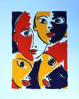 Opera originale di Cio Zanetta (1946-2021) - TOGETHER