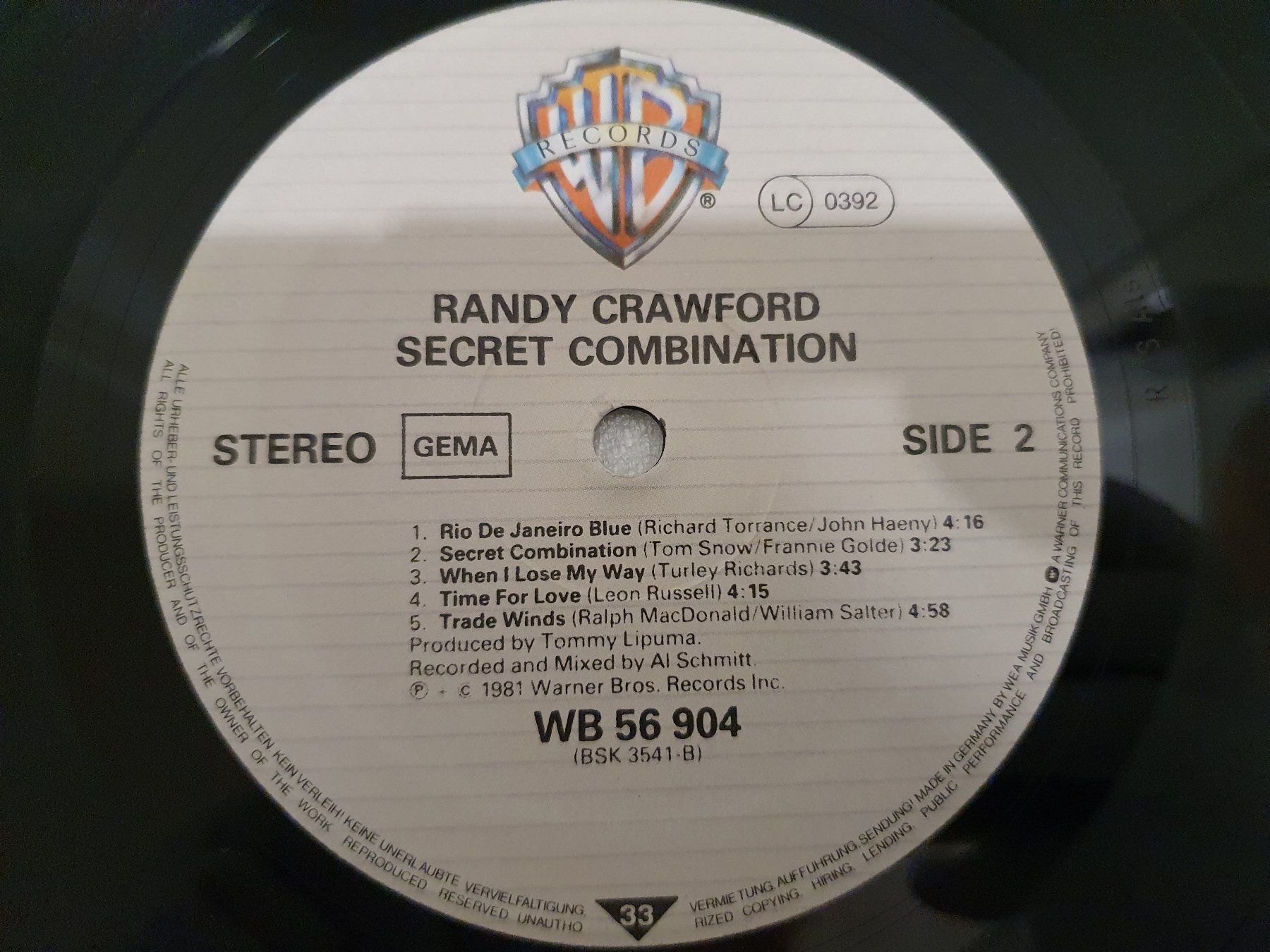 Schallplatten: Randy Crawford – Secret Combination – Gebraucht aus Uster von Vinyl-Leidenschaft 5