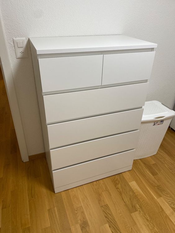 Elegantes Malm 6 Schubladen Ebenbild