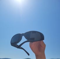 Sonnenfinsternis Brille, Rarität, echtes Gestell