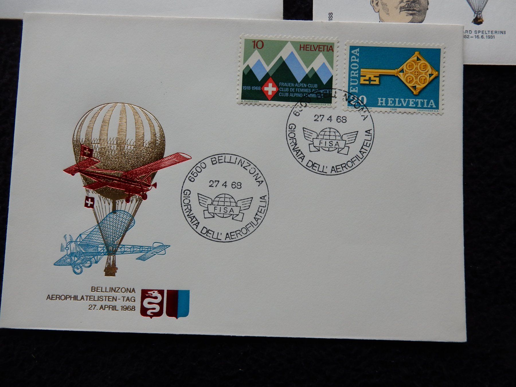 Alle Briefmarken: CH Ganzsachen Luftfahrt – Gebraucht aus Boniswil von Weibo12 3