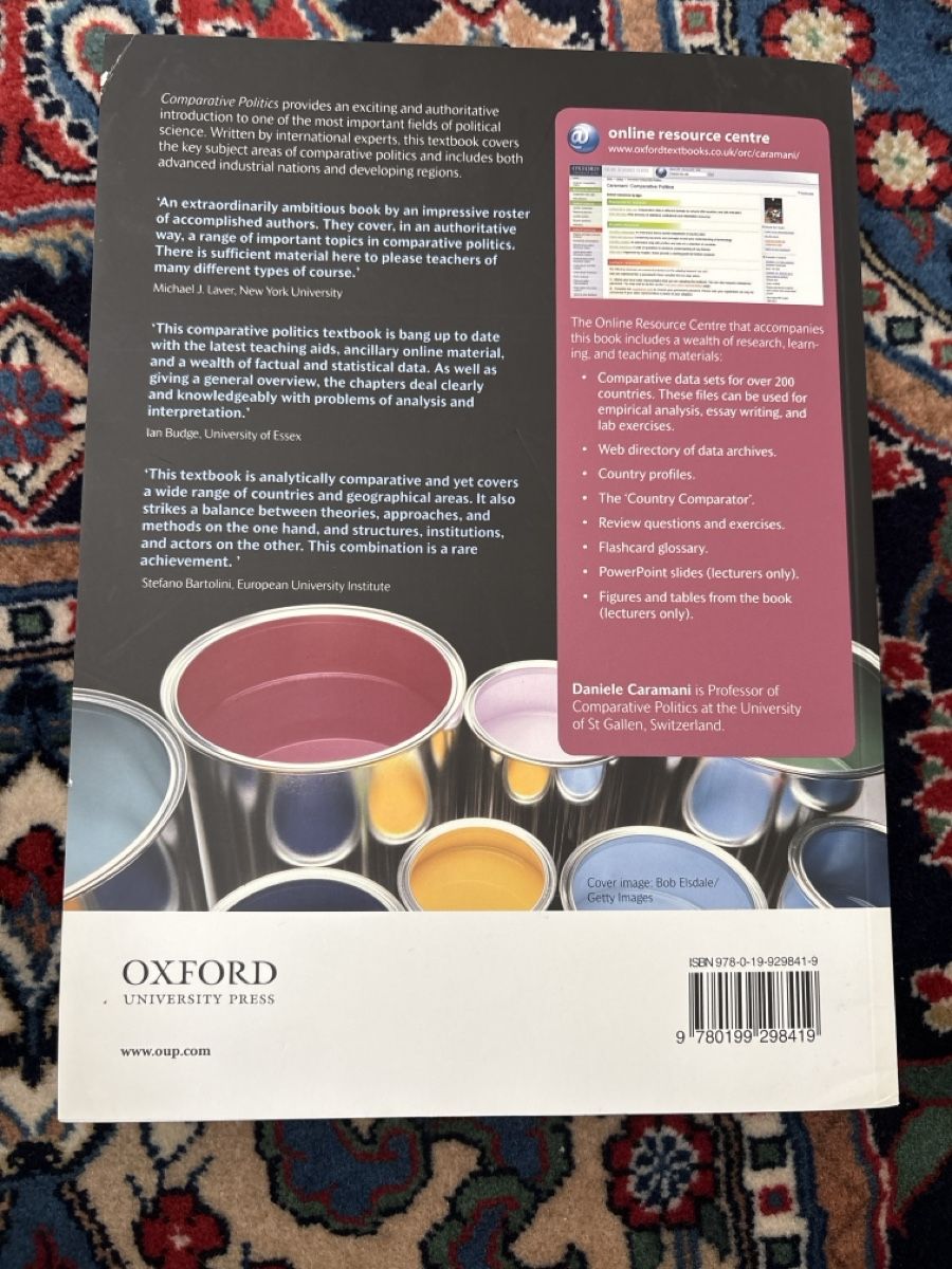 Libri: Comparative Politics 1st edition, Daniele Caramani – Nuovo (secondo la descrizione) da Romanshorn venduto da Bete-yag 3
