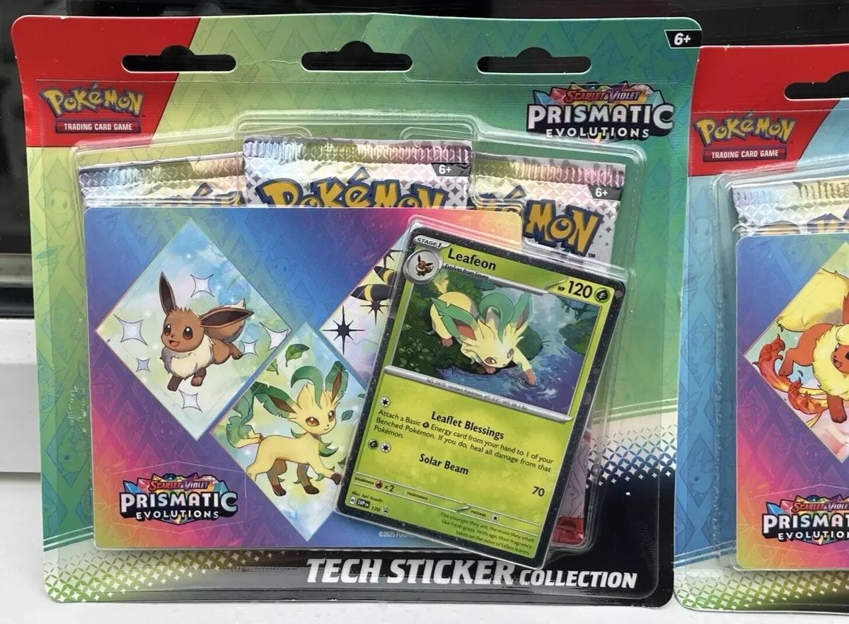 Pokémon Carte collezionabili: Prismatic Evolutions Tech Sticker Collection set of 3 – Nuovo e nell'imballaggio originale da Cudrefin venduto da Jnini12 1