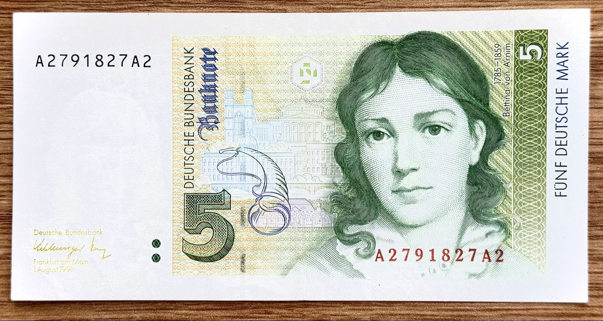 Banknoten: 5 Mark Deutschland 1991!!! – Gebraucht aus Oberentfelden von NunoLouro