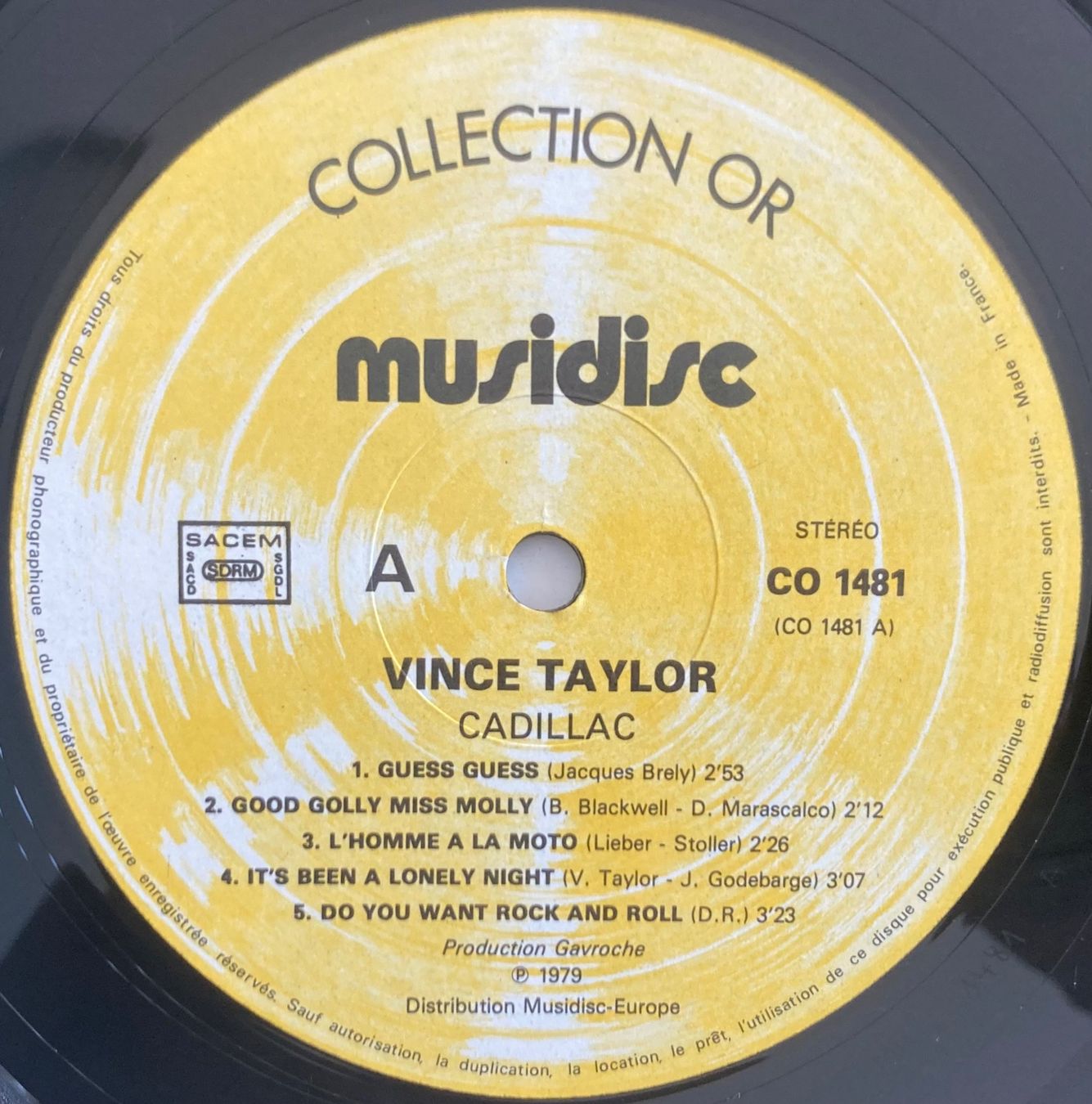Dischi in vinile: VINCE TAYLOR - CADILLAC – Usato da Poliez-Pittet venduto da Newtown-Records 2