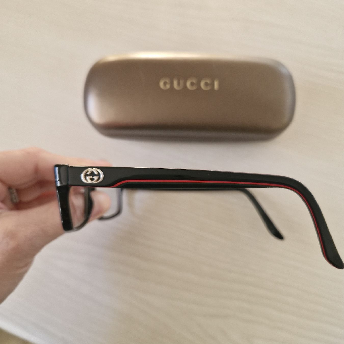 Gucci Occhiali & Lenti: Gucci Korrekturbrille mit Etui – Usato da Forch venduto da nadinepalermo 1