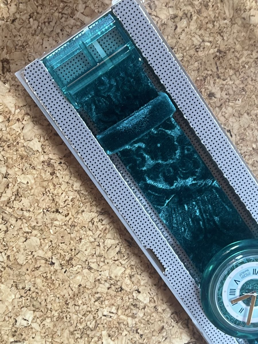 Swatch Uhren: Swatch POP Samtband Petroleum – Gebraucht aus Basel von bellespirit 3