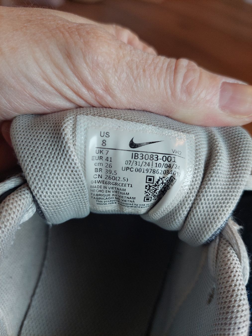 Nike Scarpe da uomo: Nike Sneaker, Gr. 41 grau – Usato da Schenkon venduto da rausausdemhaus 3
