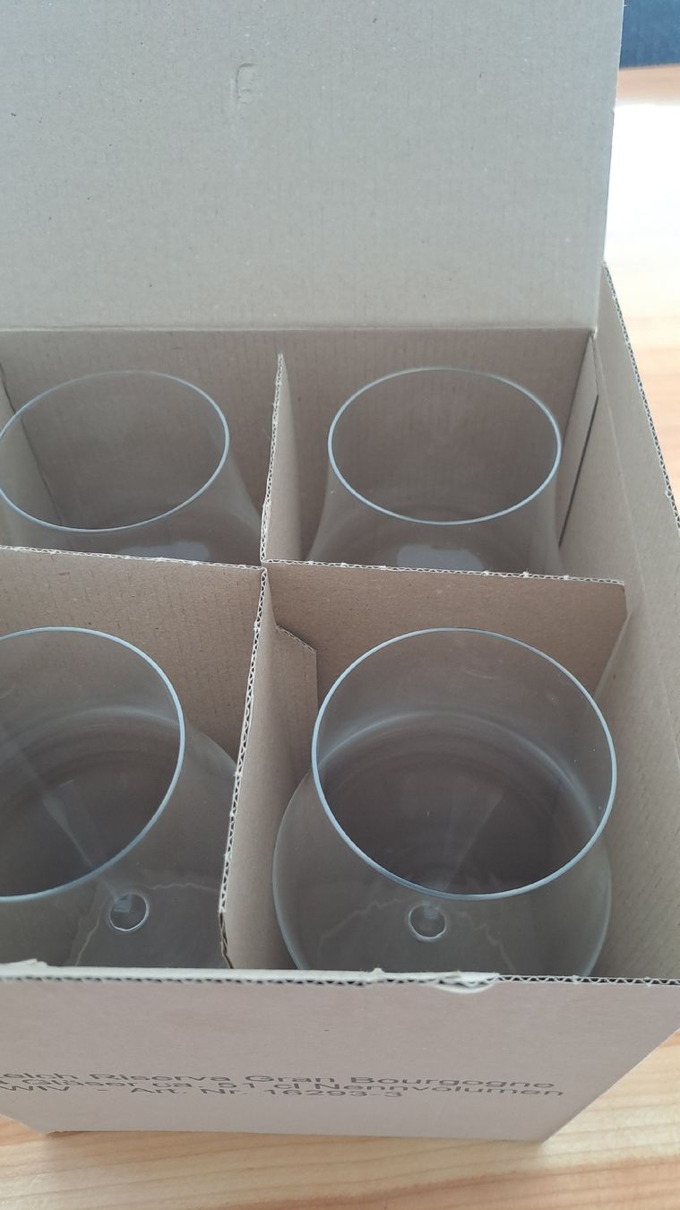 Verres: 4 Gläser Riserva Gran Bourgogne, 51cl – Neuf avec emballage d'origine à Schattdorf par quota1000 1