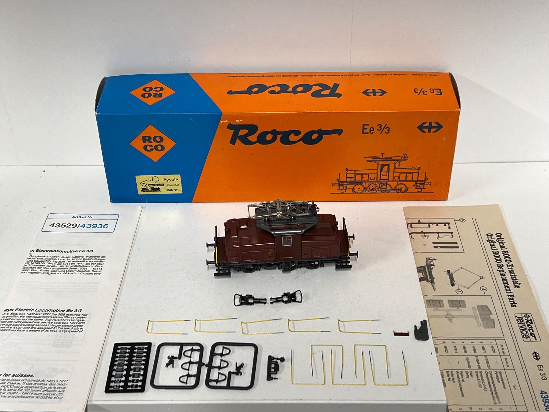 Roco Modellini di ferrovie: ROCO  43529  Ee 3/3 H0 DC SBB Analog – Usato da Geroldswil venduto da TopTrain54