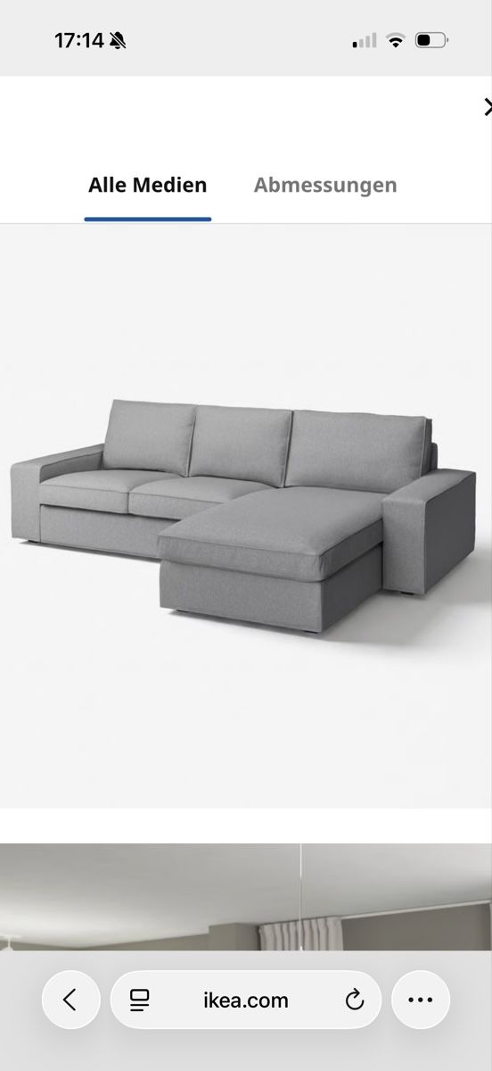 Sofas: IKEA Couch Kivik 3er- Sofa, mittelgrau  – D'occasion à Hochdorf par den_9dg5